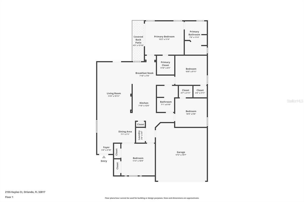 На продажу: $360,000 (4 спален, 2 ванн, 1558 Квадратных фут)