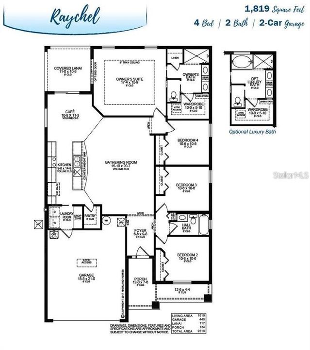 На продажу: $335,000 (4 спален, 2 ванн, 1823 Квадратных фут)