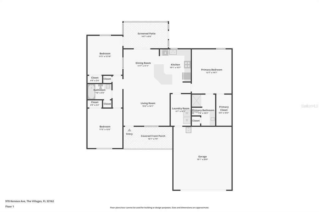 : $325,000 (3 спален, 2 ванн, 1392 Квадратных фут)