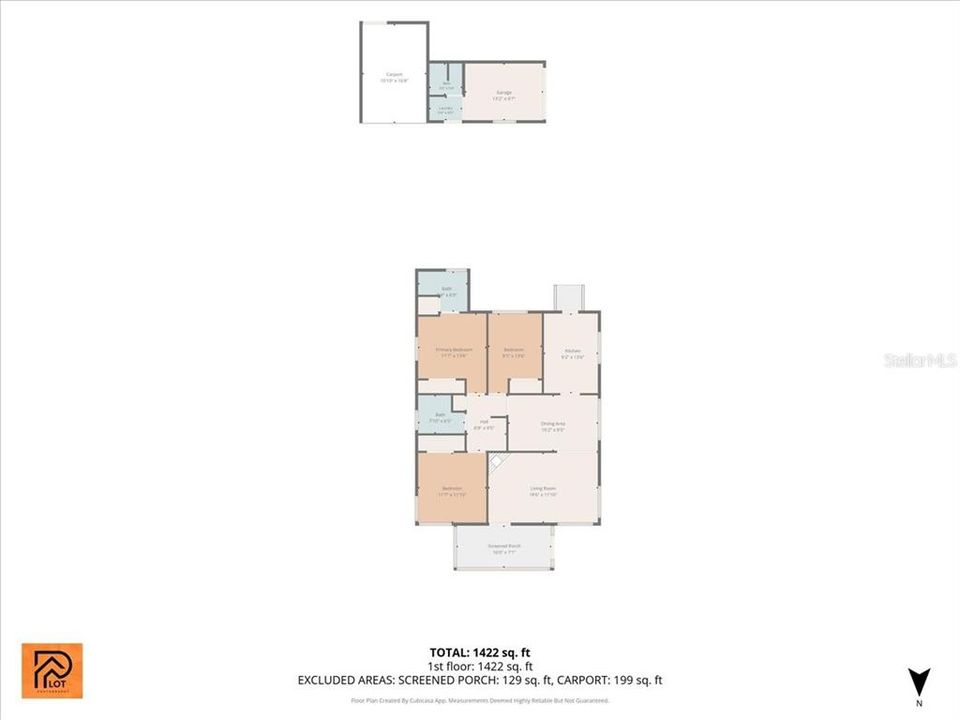 На продажу: $495,000 (3 спален, 2 ванн, 1224 Квадратных фут)