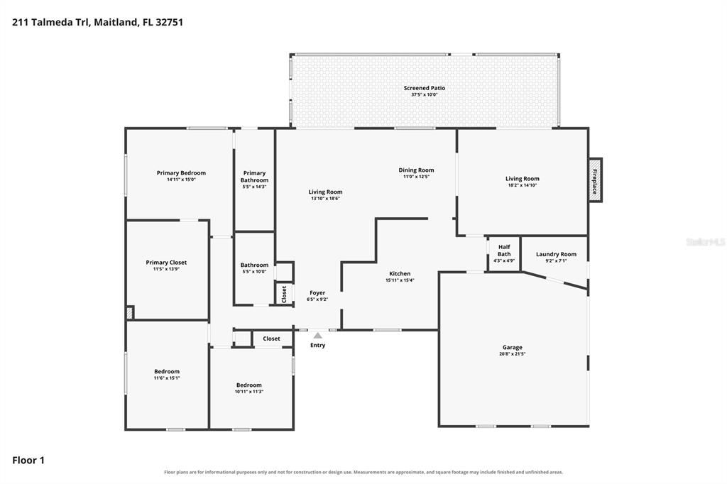 На продажу: $795,550 (3 спален, 2 ванн, 1990 Квадратных фут)