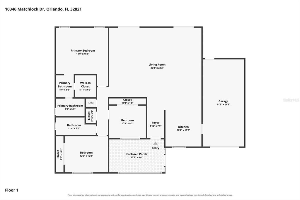 На продажу: $399,000 (3 спален, 2 ванн, 1540 Квадратных фут)