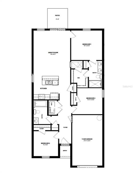 Active With Contract: $286,990 (3 beds, 2 baths, 1223 Square Feet)