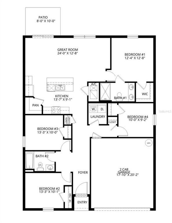 En Venta: $337,990 (4 camas, 2 baños, 1498 Pies cuadrados)