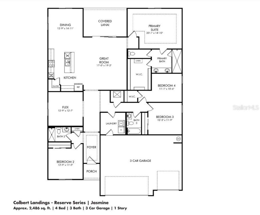 Activo con contrato: $467,990 (4 camas, 3 baños, 2486 Pies cuadrados)
