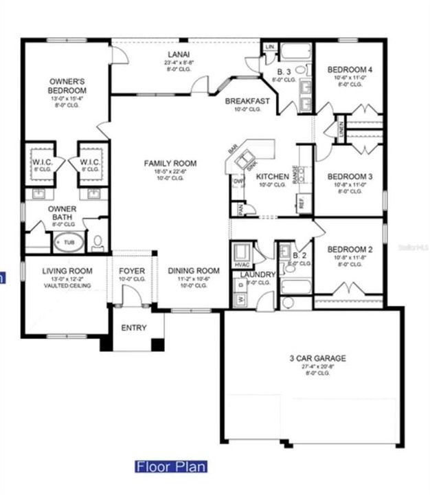 На продажу: $429,900 (4 спален, 3 ванн, 2279 Квадратных фут)