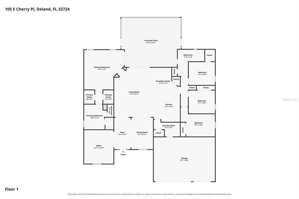 На продажу: $475,000 (4 спален, 2 ванн, 2457 Квадратных фут)