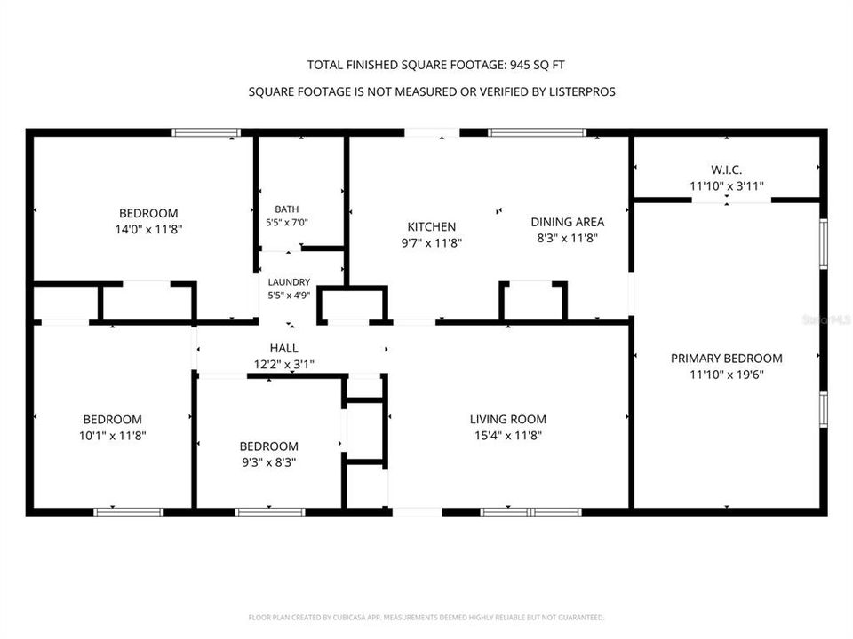 На продажу: $299,999 (3 спален, 1 ванн, 975 Квадратных фут)