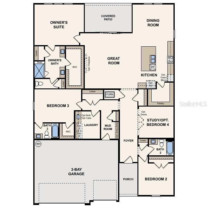 На продажу: $529,990 (3 спален, 3 ванн, 2468 Квадратных фут)