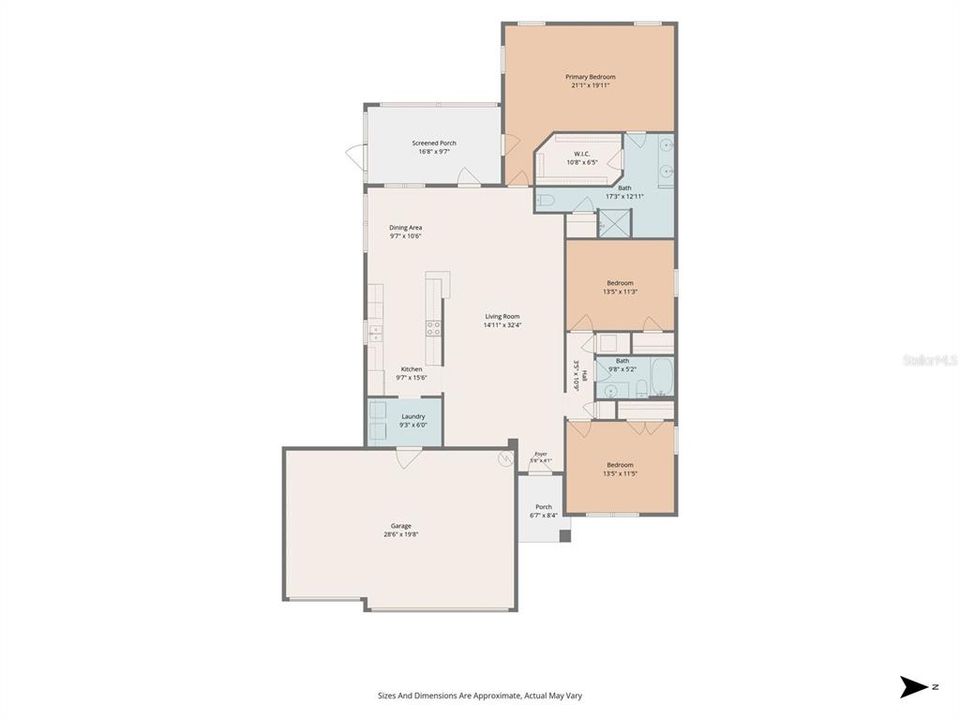 For Sale: $415,000 (3 beds, 2 baths, 1958 Square Feet)