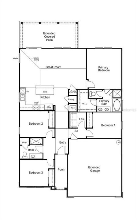 На продажу: $348,990 (4 спален, 2 ванн, 1707 Квадратных фут)