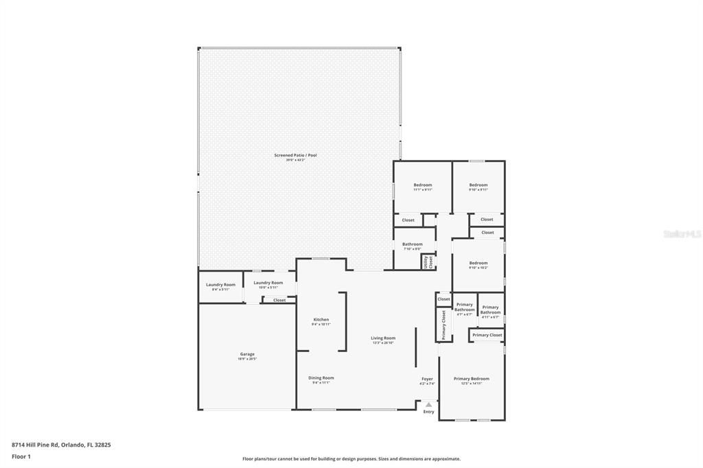 На продажу: $495,000 (4 спален, 2 ванн, 1864 Квадратных фут)