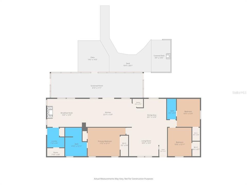 На продажу: $385,000 (3 спален, 2 ванн, 1890 Квадратных фут)