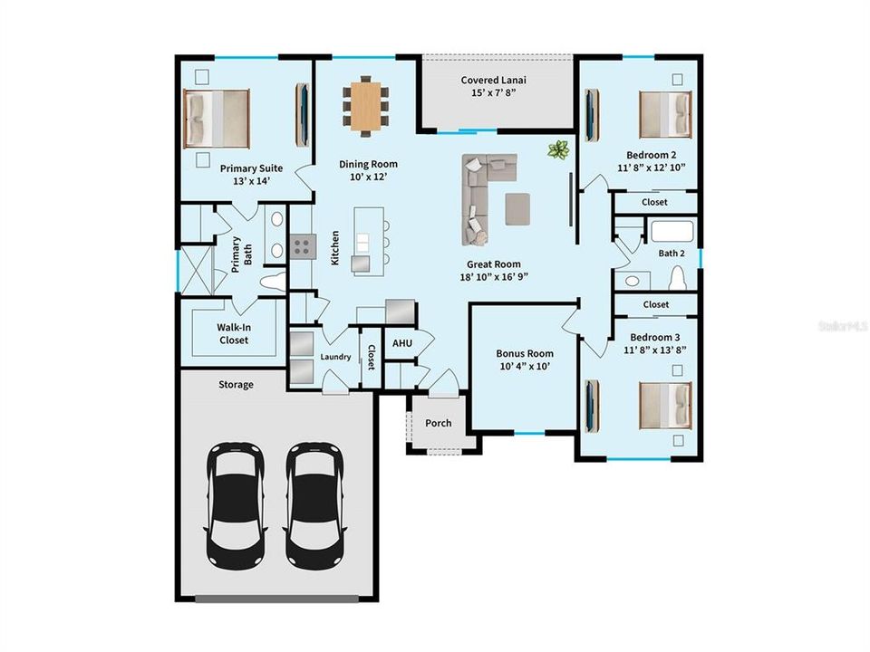 На продажу: $379,000 (3 спален, 2 ванн, 1779 Квадратных фут)