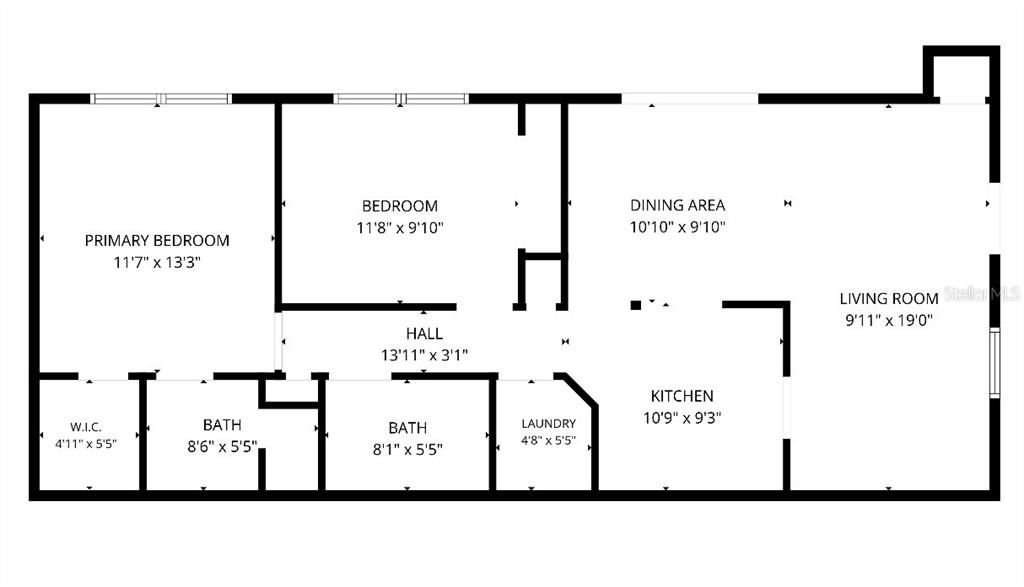В аренду: $1,600 (2 спален, 2 ванн, 947 Квадратных фут)