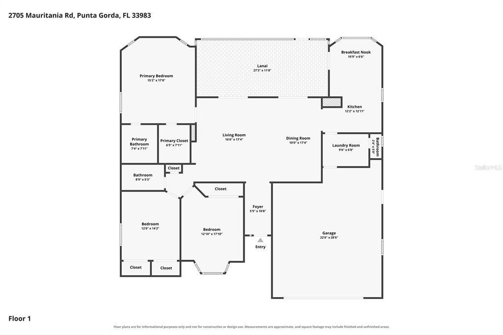 На продажу: $385,000 (3 спален, 2 ванн, 1761 Квадратных фут)