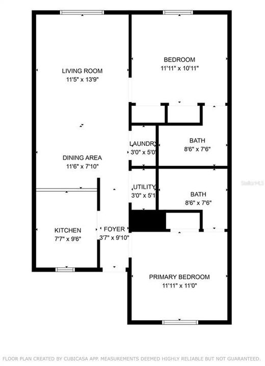 For Sale: $119,000 (2 beds, 2 baths, 874 Square Feet)