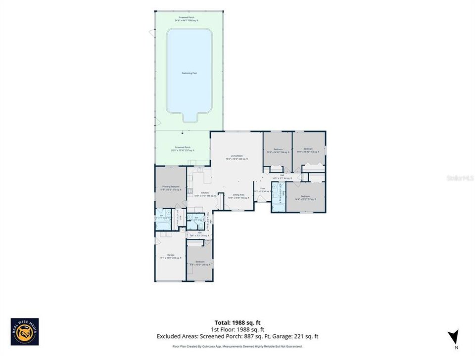 For Sale: $515,000 (5 beds, 3 baths, 1948 Square Feet)