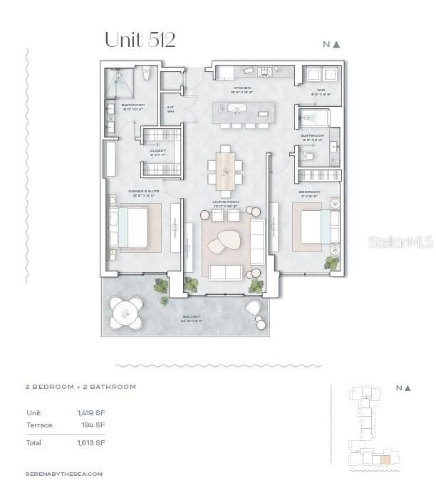 На продажу: $1,375,000 (2 спален, 2 ванн, 1425 Квадратных фут)