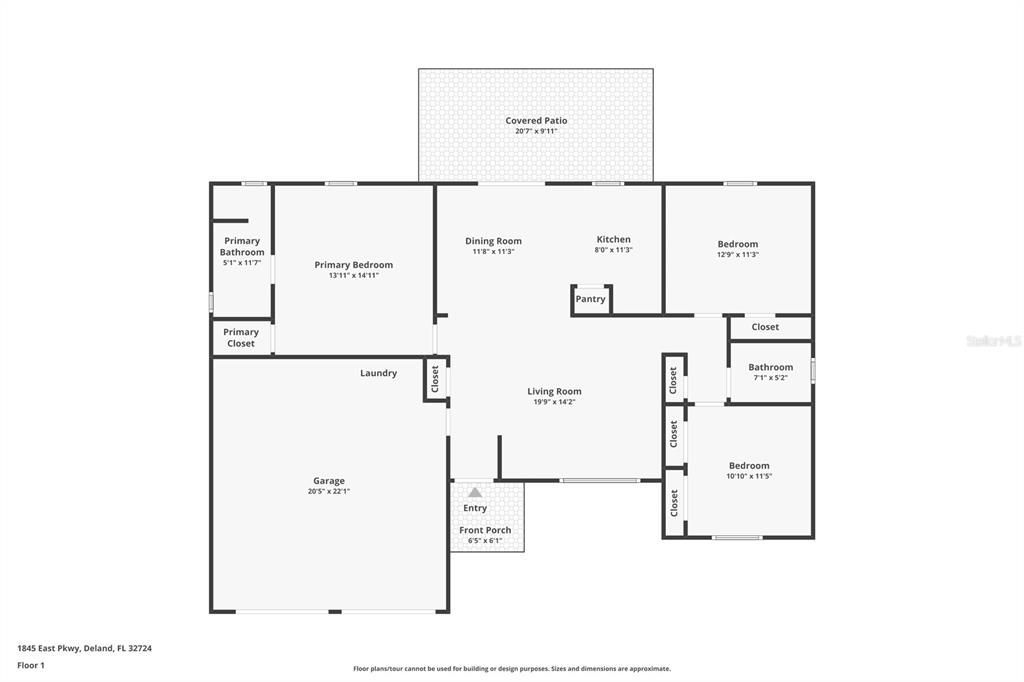 На продажу: $349,500 (3 спален, 2 ванн, 1433 Квадратных фут)