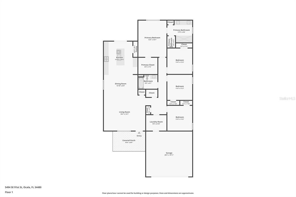 На продажу: $295,000 (4 спален, 2 ванн, 1854 Квадратных фут)