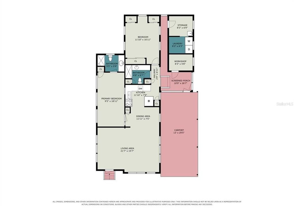 На продажу: $109,900 (2 спален, 2 ванн, 1014 Квадратных фут)