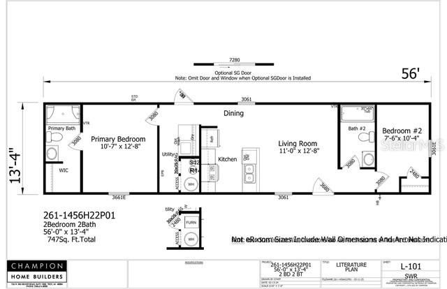: $1,500 (2 beds, 2 baths, 747 Square Feet)