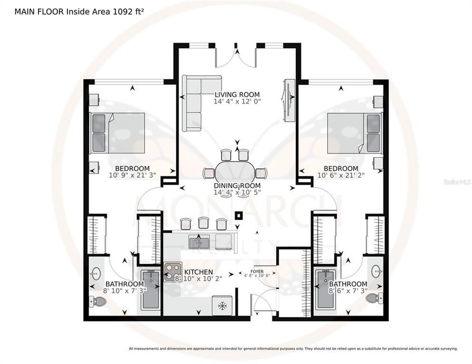 For Rent: $2,000 (2 beds, 2 baths, 1080 Square Feet)
