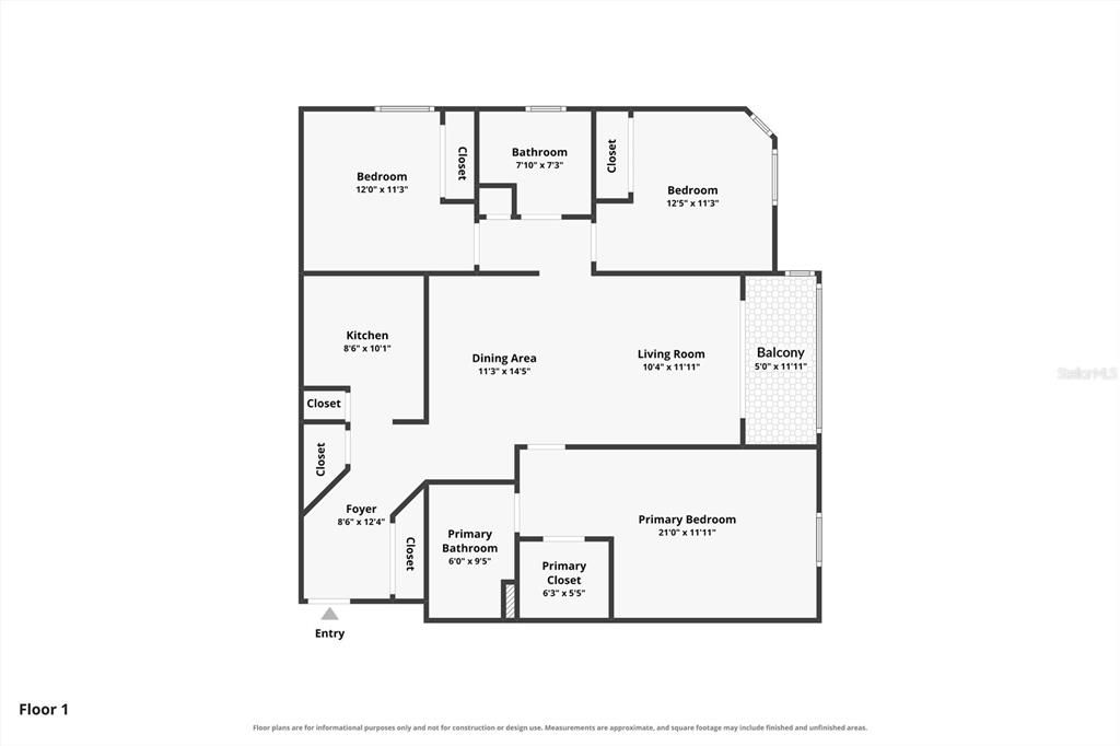 На продажу: $220,000 (3 спален, 2 ванн, 1226 Квадратных фут)
