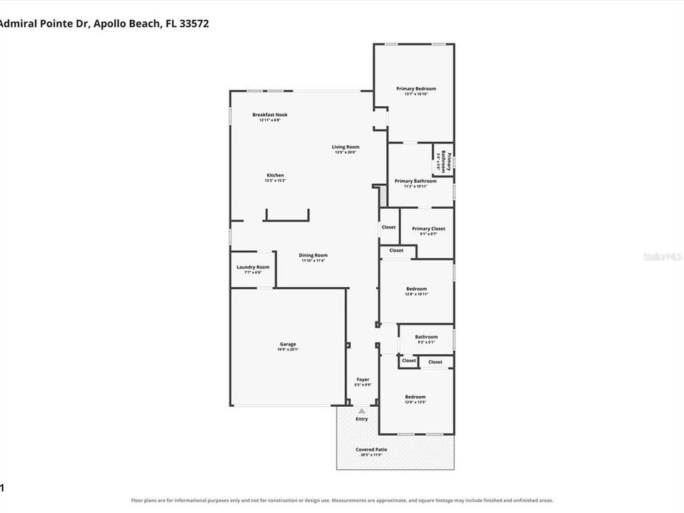 На продажу: $469,900 (3 спален, 2 ванн, 1989 Квадратных фут)