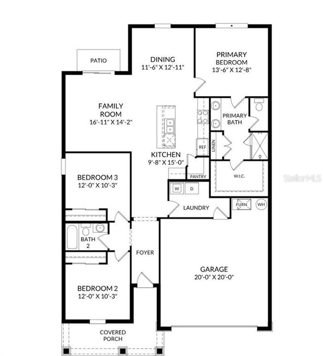 На продажу: $338,490 (3 спален, 2 ванн, 1589 Квадратных фут)