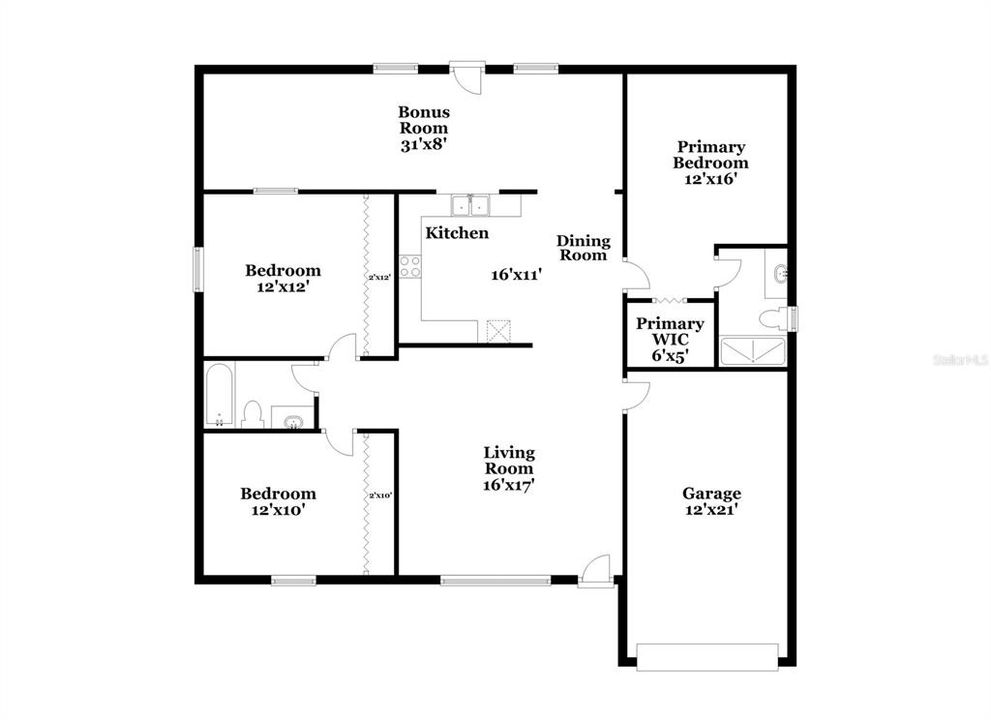 В аренду: $1,720 (3 спален, 2 ванн, 1194 Квадратных фут)