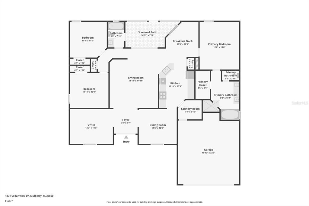 Под контрактом: $298,000 (3 спален, 2 ванн, 1859 Квадратных фут)