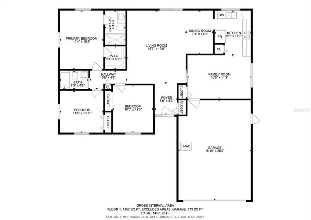 For Sale: $400,000 (3 beds, 2 baths, 1457 Square Feet)