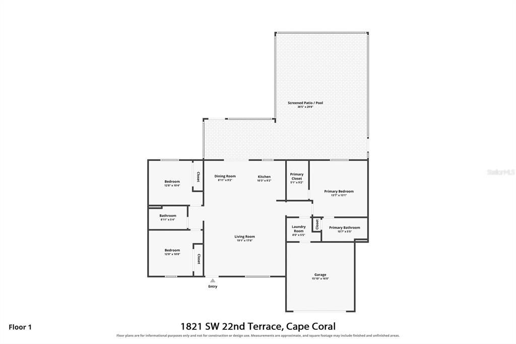 For Sale: $375,000 (3 beds, 2 baths, 1288 Square Feet)