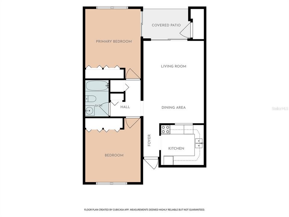 For Sale: $125,000 (2 beds, 1 baths, 820 Square Feet)