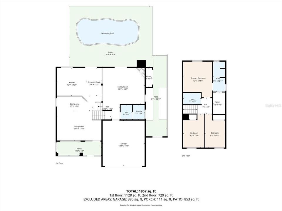 Activo con contrato: $539,000 (3 camas, 2 baños, 1832 Pies cuadrados)