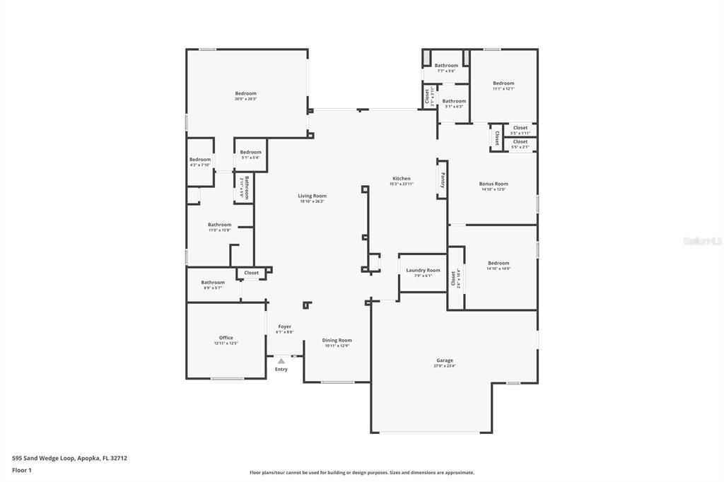 En Venta: $575,000 (4 camas, 3 baños, 2823 Pies cuadrados)