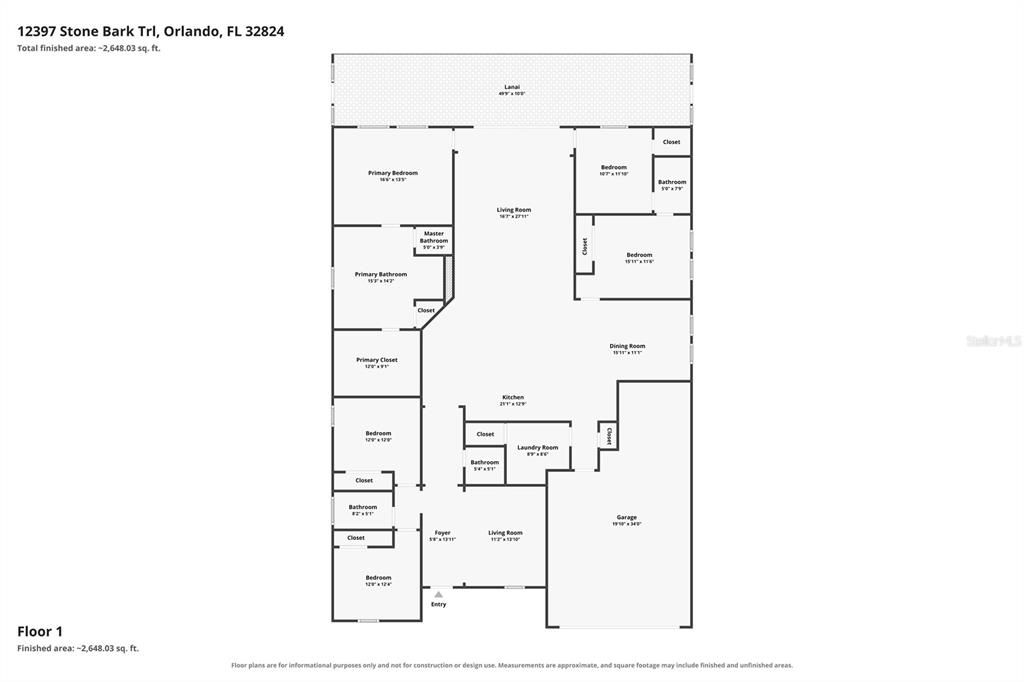 For Sale: $605,000 (5 beds, 3 baths, 2843 Square Feet)