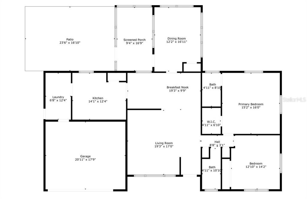 На продажу: $265,000 (3 спален, 2 ванн, 1705 Квадратных фут)