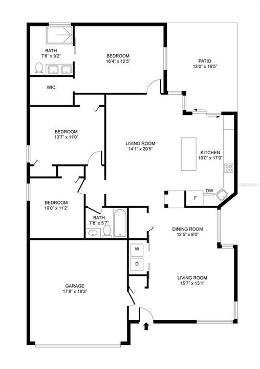 Под контрактом: $435,000 (3 спален, 2 ванн, 1636 Квадратных фут)