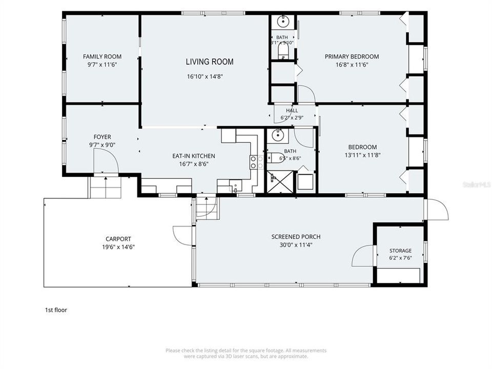 For Sale: $115,000 (2 beds, 1 baths, 888 Square Feet)