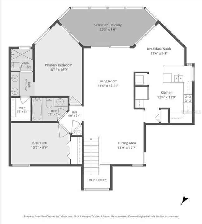 На продажу: $199,999 (2 спален, 2 ванн, 1098 Квадратных фут)