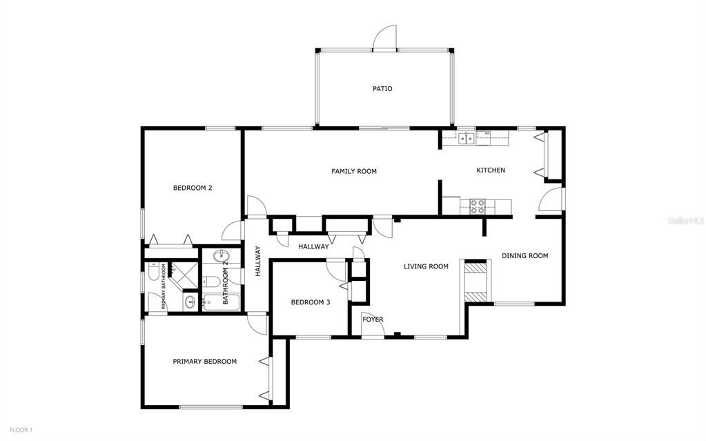 На продажу: $320,000 (3 спален, 2 ванн, 1940 Квадратных фут)