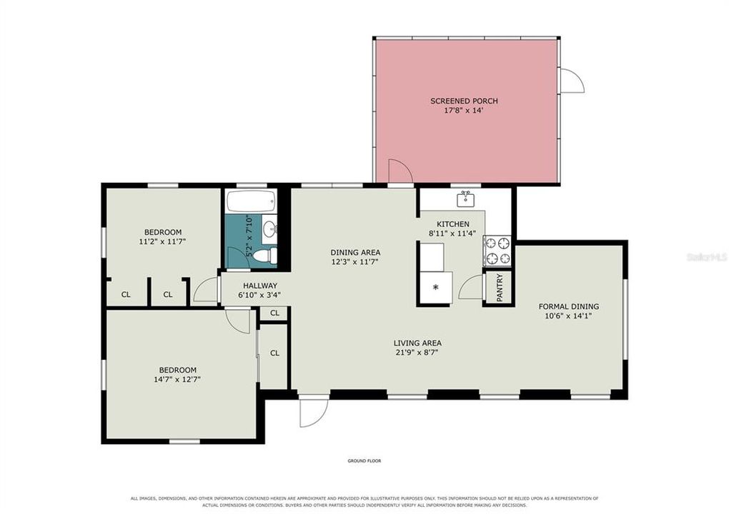 Active With Contract: $144,950 (2 beds, 1 baths, 1040 Square Feet)