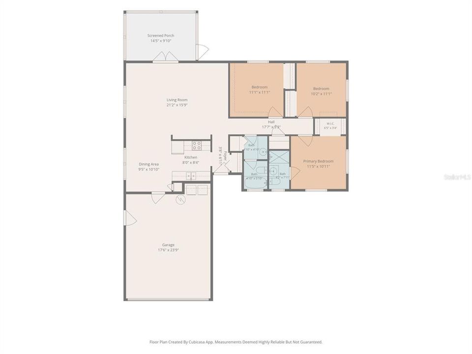 На продажу: $410,000 (3 спален, 2 ванн, 1235 Квадратных фут)