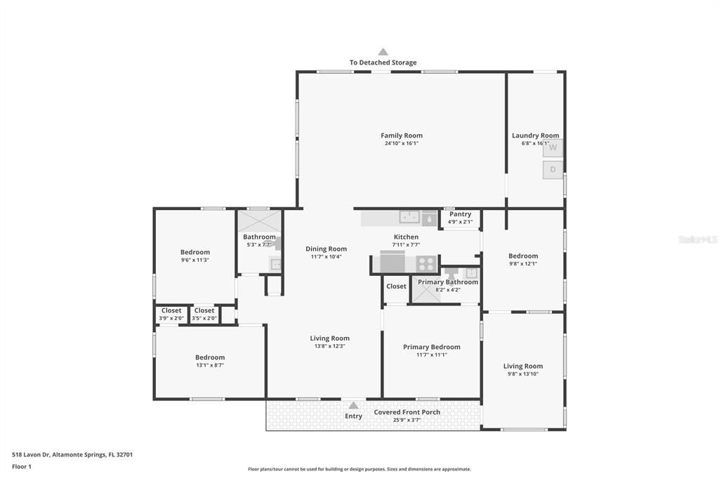 На продажу: $440,000 (4 спален, 2 ванн, 1713 Квадратных фут)