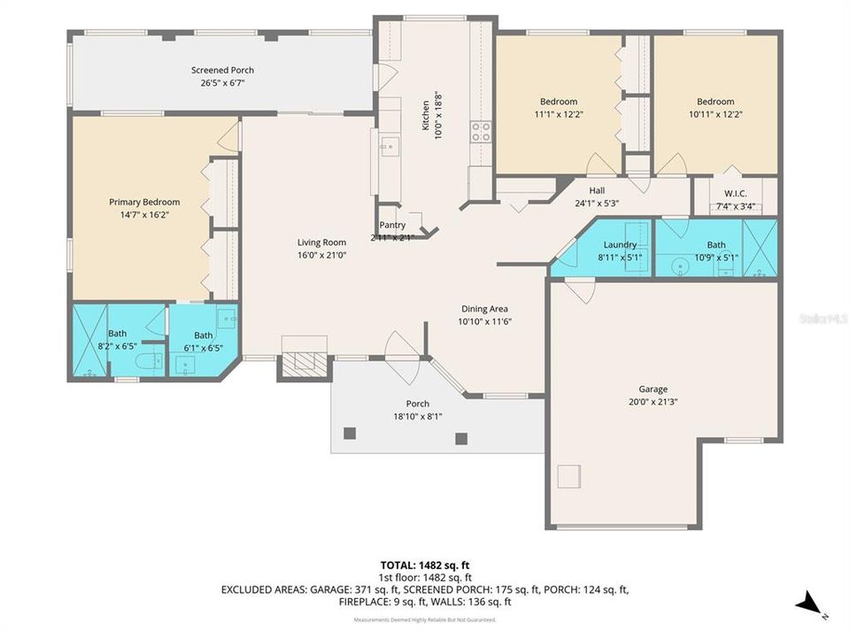 En Venta: $268,000 (3 camas, 2 baños, 1569 Pies cuadrados)