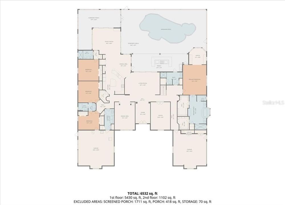 For Sale: $1,850,000 (5 beds, 5 baths, 6597 Square Feet)