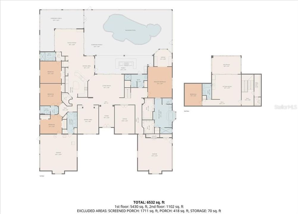 For Sale: $1,850,000 (5 beds, 5 baths, 6597 Square Feet)